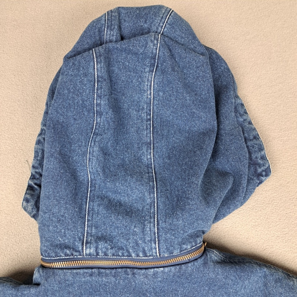 Vintage Arizona Jeans Denim Jacket Mens Medium Suede Blanket Lined Limited Heavy - Picture 12 of 15